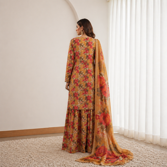 3 Piece Lawn Suit (Unstitched)