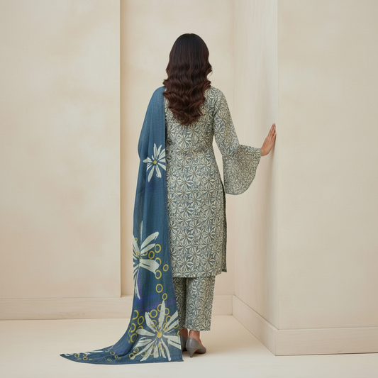 3 Piece Lawn Suit (Unstitched)