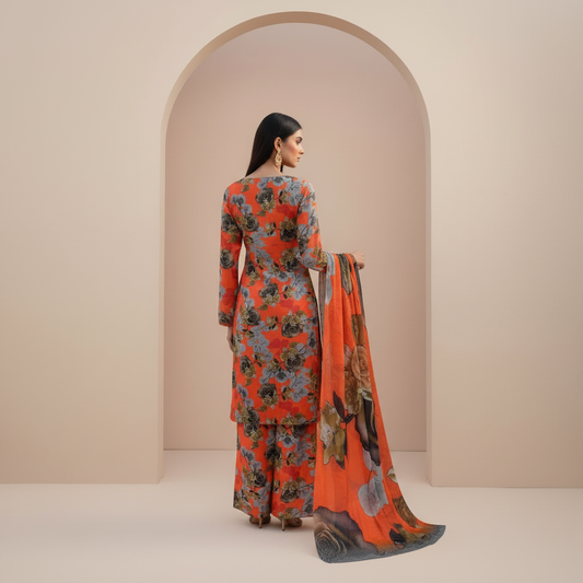 3 Piece Lawn Suit (Unstitched)