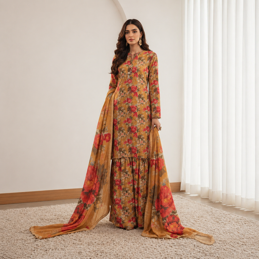 3 Piece Lawn Suit (Unstitched)