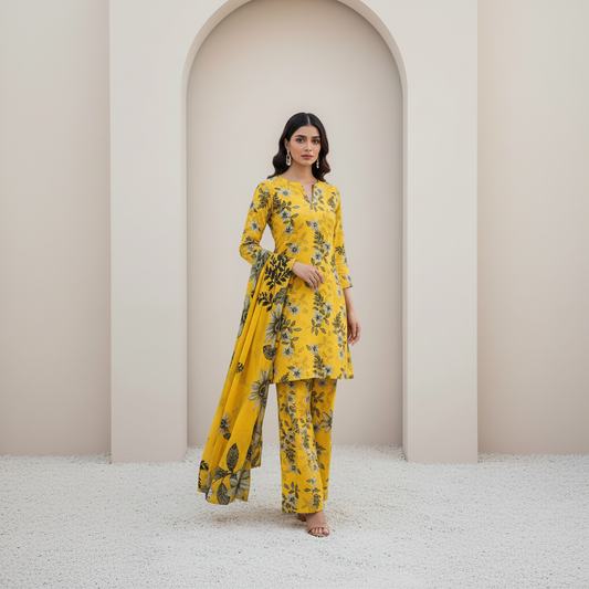 3 Piece Lawn Suit (Unstitched)