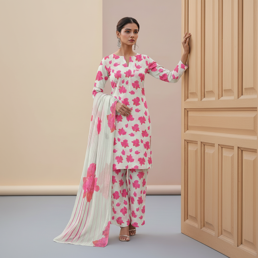 3 Piece Lawn Suit (Unstitched)