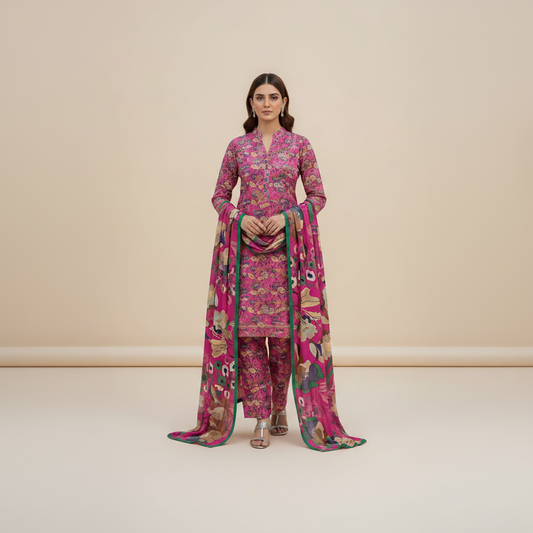 3 Piece Lawn Suit (Unstitched)