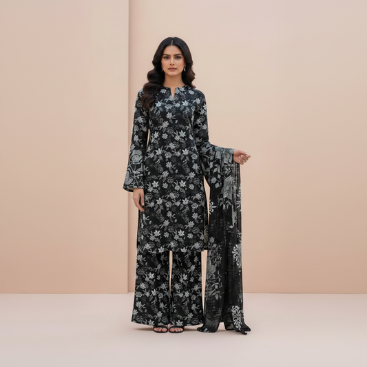 3 Piece Lawn Suit (Unstitched)