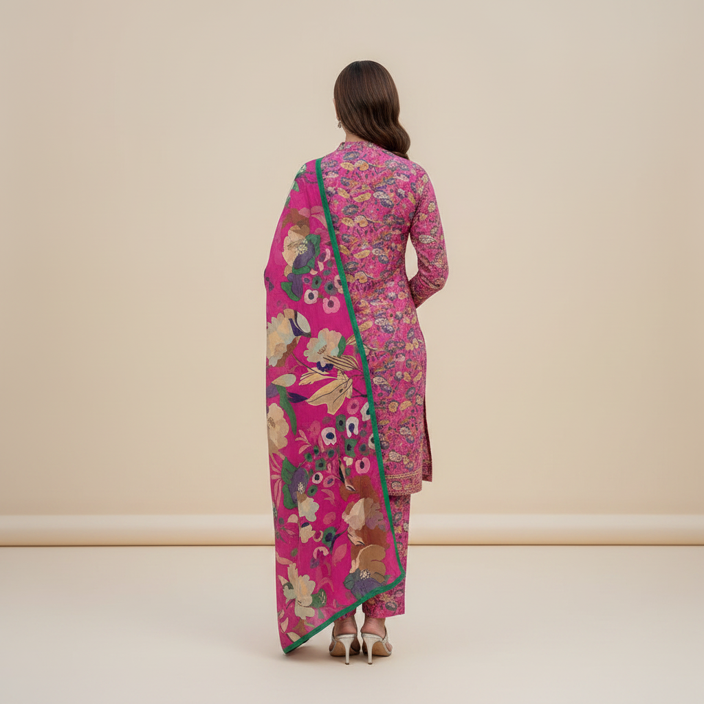 3 Piece Lawn Suit (Unstitched)