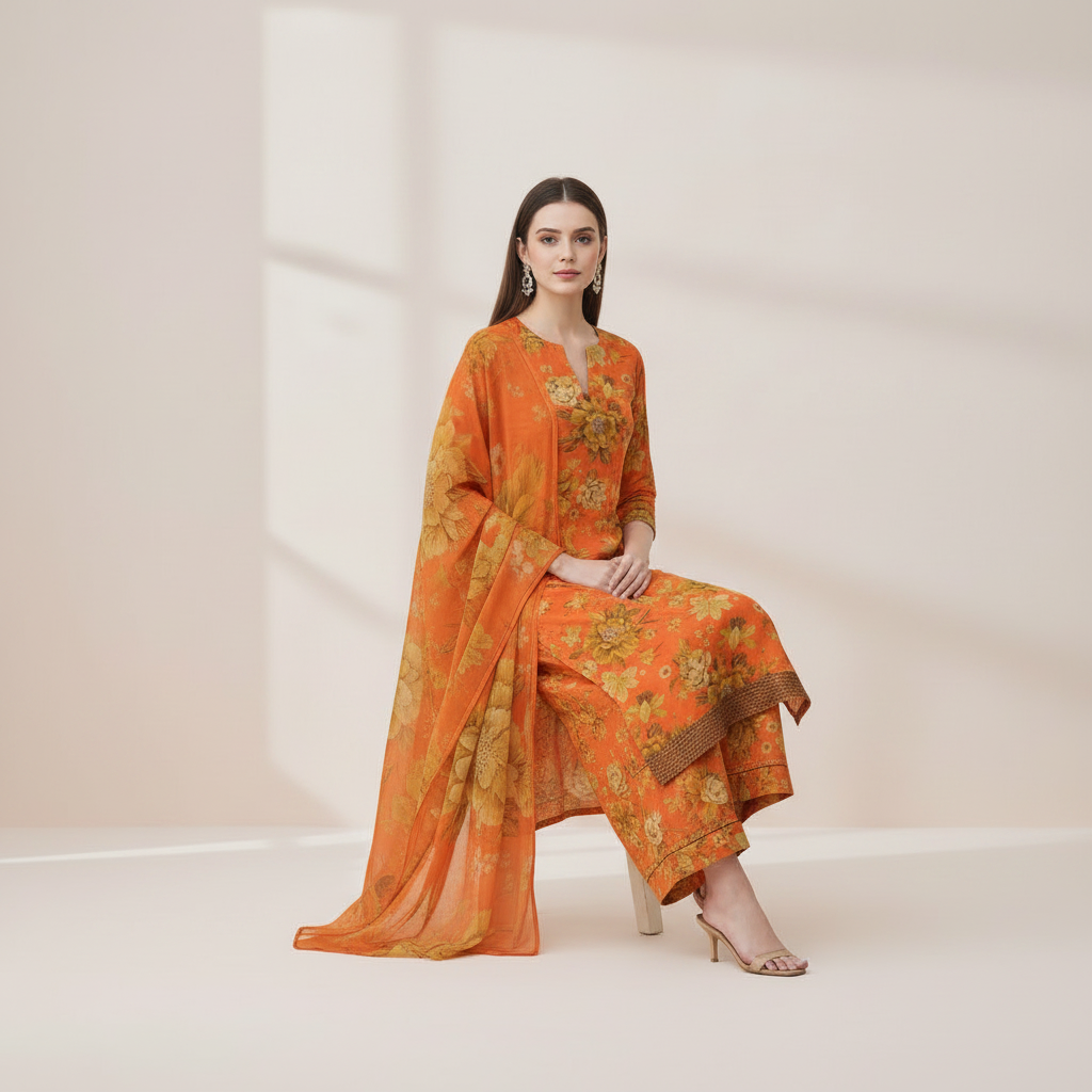 3 Piece Lawn Suit (Unstitched)