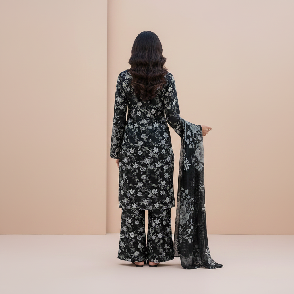 3 Piece Lawn Suit (Unstitched)